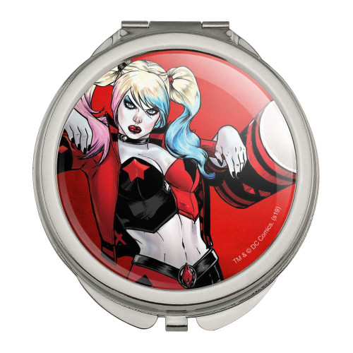 Harley Quinn Character Compact Travel Purse Handbag Makeup Mirror