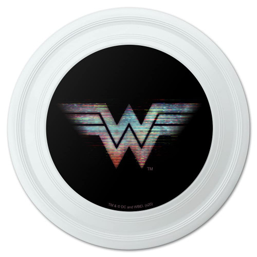 GRAPHICS & MORE Wonder Woman 1984 Glitchy Logo Novelty 9" Flying Disc