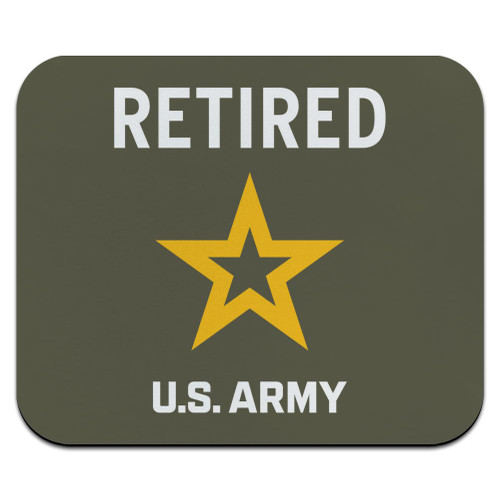 U.S. Army Retired Logo Low Profile Thin Mouse Pad Mousepad