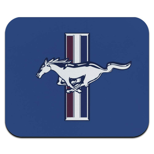 Ford Mustang Logo Low Profile Thin Rubber Mouse Pad Mousepad
