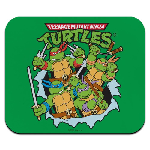 Teenage Mutant Ninja Turtles Group Retro Low Profile Thin Rubber Mouse Pad Mousepad