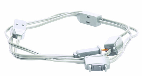 Woods 2188 Multi-Outlet Extension Cord with Switch, 9-Outlet, 15-Foot, White