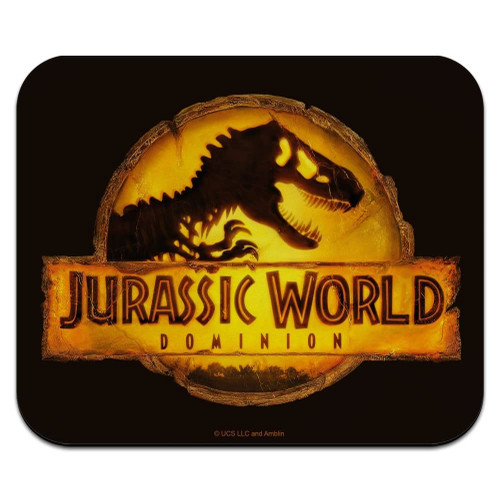 Jurassic World Rendered Logo Low Profile Thin Mouse Pad Mousepad