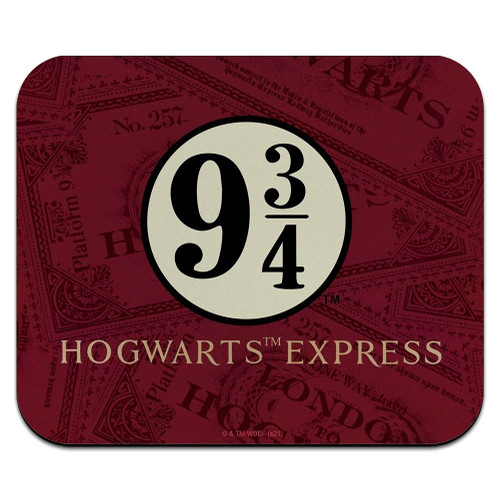 Harry Potter Hogwarts Express Tickets Low Profile Thin Rubber Mouse Pad Mousepad