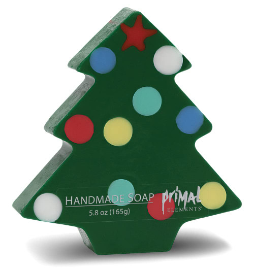 Primal Elements Christmas Tree Handmade Glycerin Bar Soap, 5 Oz Primal Elements Christmas Tree Handmade Glycerin Bar Soap, 5 Oz