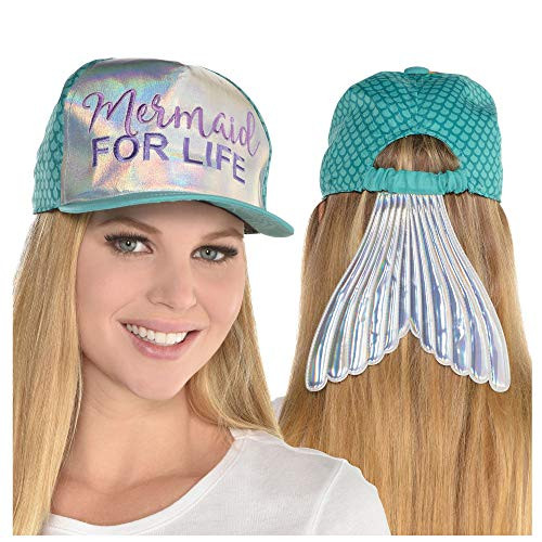 Amscan 310190 Mermaid, Novelty Hat, 5" x 17", Multicolor
