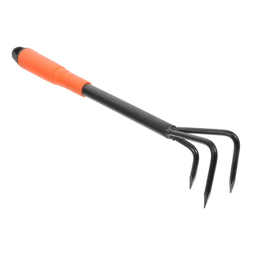 IWOWHERO Gardening Tools Small Garden rake Garden Spring Rake rakes Planting Hoe Mini rake Small rake Garden Hoeing Tool Garden Hand Shovel Tool Flowers Transplanting Kit hay Steel Plastic