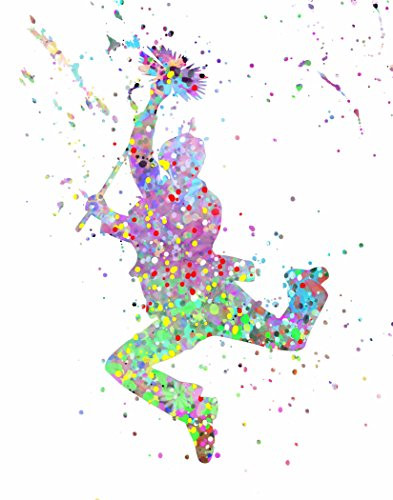 ArtDash Watercolor Splatter Pop Art Print ~ Inspired by MARY POPPINS Story: Bert Dancing (8"?0" print)