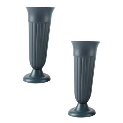 MERRYHAPY 2 Pcs Cemetery Pot Gravestone Vase Cemetery Flowers for Grave Vase Cemetery Vase Grave Markers Vases Vase for Graveside Memorial Floral Vases Stakes Vertical Office Aisle Plastic