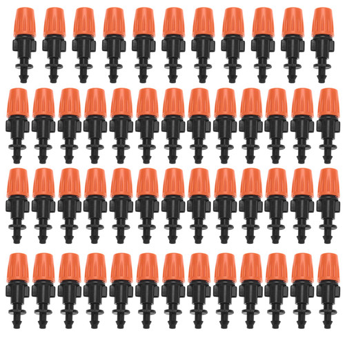 GOTOTOP 50 x Misting Nozzles, Adjustable Garden Drip Irrigation Misting Nozzles Micro Flowing Sprinkler Head Atomizer GOTOTOP 50 x Misting Nozzles, Adjustable Garden Drip Irrigation Misting Nozzles Micro Flowing Sprinkler Head Atomizer