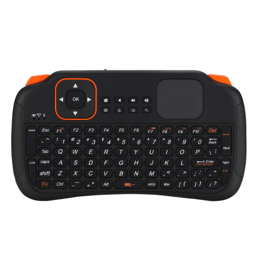 GOWENIC 2.4G Mini Wireless Keyboard with Touchpad, Portable Wireless Keyboard Controller with USB Receiver Remote Control for Smartphone/Tablet/Laptop/Smart TV/Android TV Box