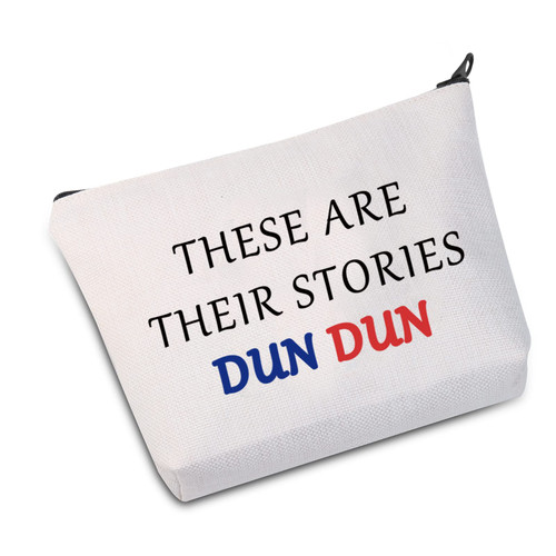 JXGZSO TV Show Inspired Gift Dun Dun These Are Their Stories Makeup Bag (Dun Dun B)