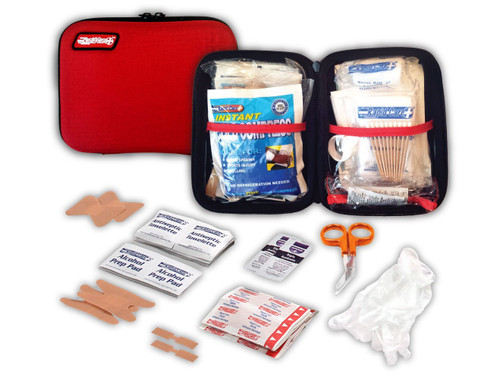 Rapid Care First Aid RC-UV-108 All Purpose First Aid Kit, Soft Case with Zipper, 108 Pieces