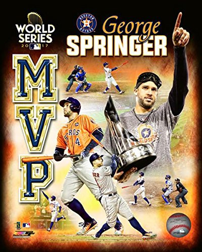 George Springer Houston Astros 2017 World Series MVP Photo (Size: 8" x 10")
