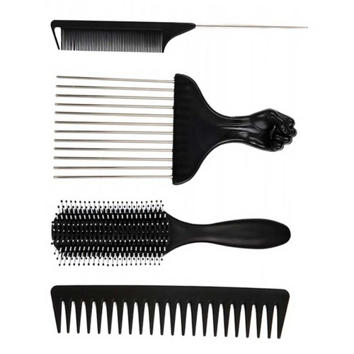 Beavorty 4Pcs wide comb portable wide tooth comb modeling styling hair brush hair teasing comb comb hairbrush detangling comb air bag four piece set Brush Fork comb hair hair comb