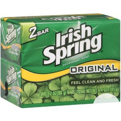 Irish Spring Original Deodorant Bar Soap, 3.20 oz bars, 2 ea ( Pack of 5)