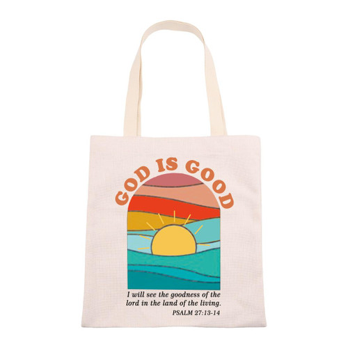 VAMSII God Is Good Tote Bag Christening Gifts Bible Verse Gifts Religious Baptism Gifts Christian Shoulder Bag Psalm 27:13-14 (beige) VAMSII God Is Good Tote Bag Christening Gifts Bible Verse Gifts Religious Baptism Gifts Christian Shoulder Bag Psalm 27:13-14 (beige)
