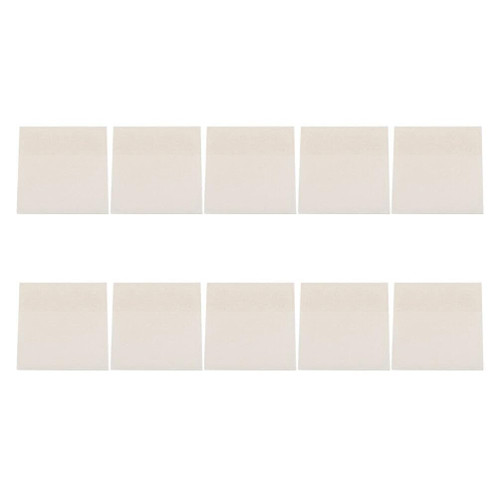 TEHAUX 10 Transparent Notes Self Adhesive Memo Papers Sticky Notepads Mini Clear Note Reminder Scratch Pad Label Stickers Note Stickers PEET Translucent Office N Times Posted