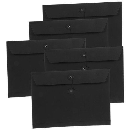 GATHINESS 5pcs Kraft Paper Bag Colored File Folders Document Bag Colored Folders Buttons Colored Envelopes Organizer Pouch Push Button File Organizer File Pocket Office Printable Wallet