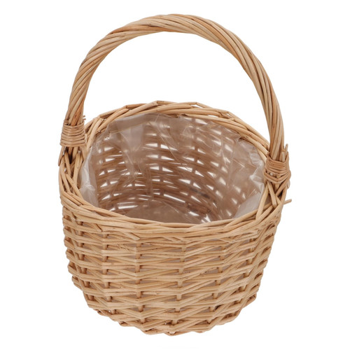OFFSCH 1pc Storage Basket Rattan Basket Woven Fruit Basket Fruit Holding Basket Candy Picnic Basket Ceremony Basket Weaved Basket Wicker Flower Basket Picnic Hamper Plant Bride Vegetable