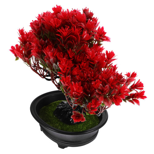 Artibetter Artificial Potted Plant Artificial Plant in Pot Potted Japanese Pine Potted Pine Tree Faux Greenery Bonsai Faux Potted Tree Faux Bonsai Plant Fake Potted Plant Cedar Indoor Plastic