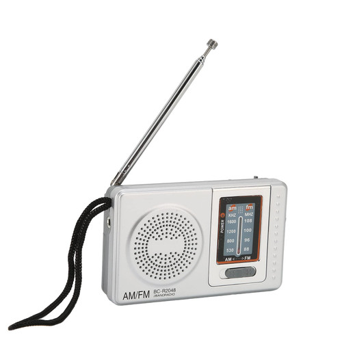 Portable Radio, DSP Chip AM FM Transistor Radio Handheld Pocket Radio with Built in Speaker for Home, Travel, Entertainment, Camping, Emergency