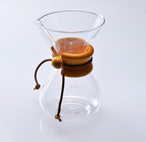 Glass Pour Over Coffee Maker, 400 mL / 3 Cups
