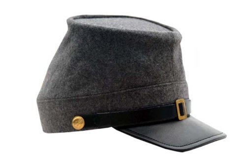 SZCO Supplies, Inc. Gray Large Historical Replica Civil War Wearable Kepi