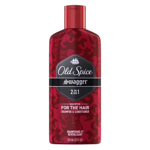Old Spice Swagger 2-in-1 Shampoo and Conditioner, 12 Fluid Ounce