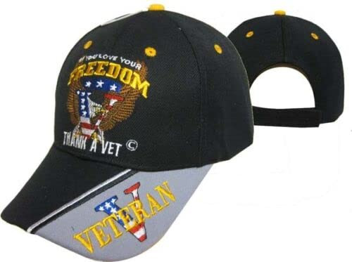 If You Love Your Freedom Thank a Vet Military Hat Baseball Cap Multi