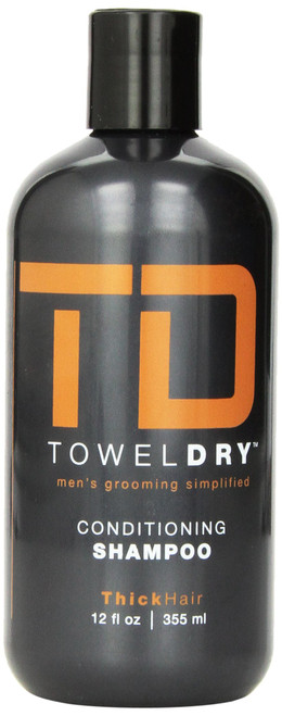Towel Dry Conditioning Shampoo for Men Shampoo, 12 Ounce