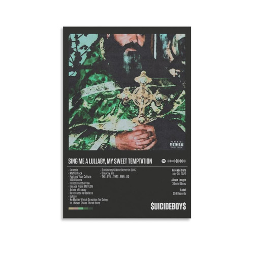 Sing Me A Lullaby My Sweet Temptation Album Cover Poster Canvas Wall Art Living Room Posters 12x18inch(30x45cm)