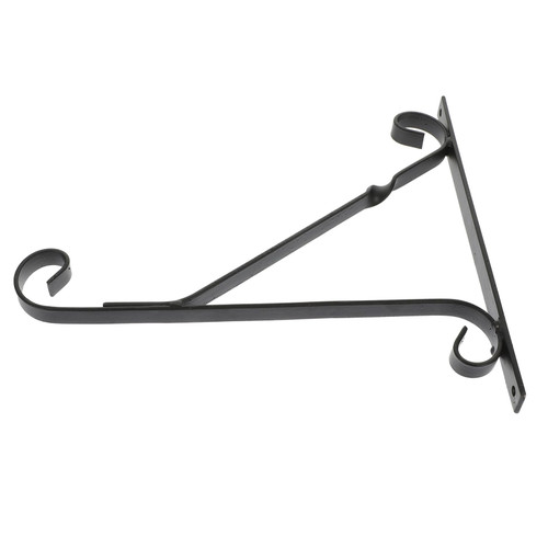 IWOWHERO Indoor Pots for Plants Bird Feeder Hanger Wall Mounted Clothes Rack Flower Pots Black Hooks Indoor Plant Stand Clothes Hangers Ceiling Hooks Hanging Plant Bracket Bonsai Iron Lamps