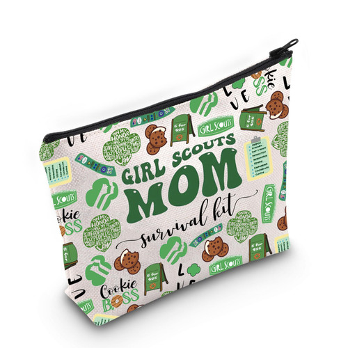 POFULL Scout Mom Gift Scouts Mom survival kit Cosmetic Bag Scout Cookies Dealer Bundle Gift (Girl Scouts Mom Cosmetic Bag) POFULL Scout Mom Gift Scouts Mom survival kit Cosmetic Bag Scout Cookies Dealer Bundle Gift (Girl Scouts Mom Cosmetic Bag)
