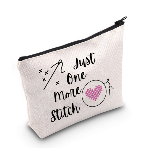POFULL Cross Stitch Gift Just One More Stitch Cosmetic Bag Craft Love Gift (Just One More Stitch Cosmetic Bag) POFULL Cross Stitch Gift Just One More Stitch Cosmetic Bag Craft Love Gift (Just One More Stitch Cosmetic Bag)
