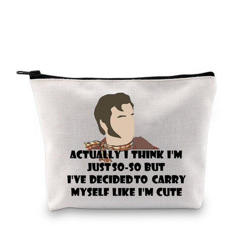 PXTIDY Pirate Comedy Tv Show Makeup Bag Fans Gift I've Decided Myself Like I'm Cute Cosmetic Bag PXTIDY Pirate Comedy Tv Show Makeup Bag Fans Gift I've Decided Myself Like I'm Cute Cosmetic Bag
