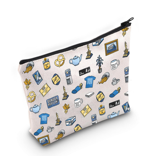 Office Tv Show Merchandise Office Tv Show Makeup Zipper Pouch for Women Office Tv Show Fans Gift (Offi Bag)