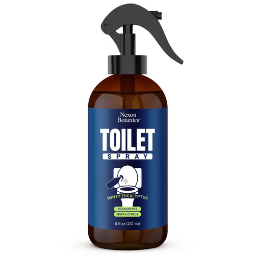Minty Eucalyptus Toilet Spray 8 fl oz - Before You Go Toilet Spray for Poop - Bathroom Poop Spray for Toilet - Air Freshener Spray - Bathroom Spray Odor Eliminator - Travel Size - Nexon Botanics Minty Eucalyptus Toilet Spray 8 fl oz - Before You Go Toilet Spray for Poop - Bathroom Poop Spray for Toilet - Air Freshener Spray - Bathroom Spray Odor Eliminator - Travel Size - Nexon Botanics