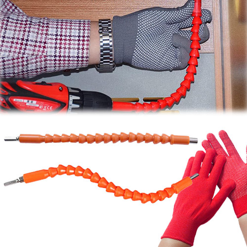 Superbit - Superbit Screwdriver Flexible, Superbit Bends And Twists 360 Degrees, Super Bit Bendable Tool, Super Brand Tools Superbit (Orange,2 Pcs)