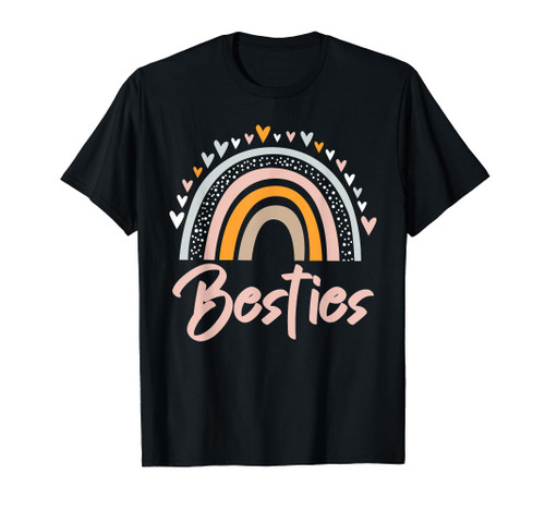 Besties BFF Heart Best Friends Bestie T-Shirt