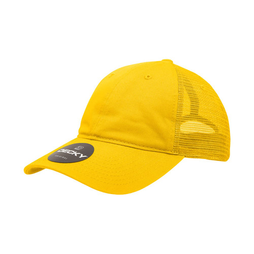 DECKY Standard Relaxed Trucker Caps, Yellow, One Size