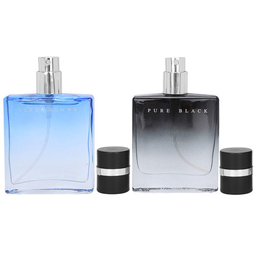ANKROYU 2pcs Men's Perfume Set, Eau De Parfum Parfum Spray, Glass Bottle LongLasting Fragrance Light Flavor Spray Perfume, 30ml Eau De Cologne for Men