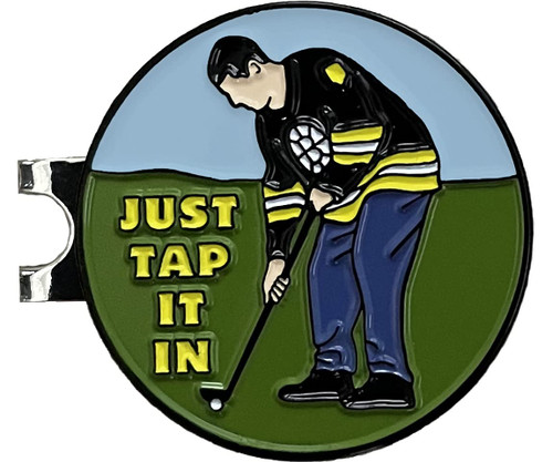 Balanced Co. Funny Golf Hat Clip with Enamel Magnetic Ball Marker (Just Tap It in)