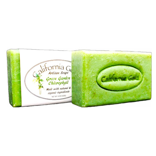 California Gold Artisan Soaps-Gold Line-Green Garden Chlorophyll Bar Soaps (2)