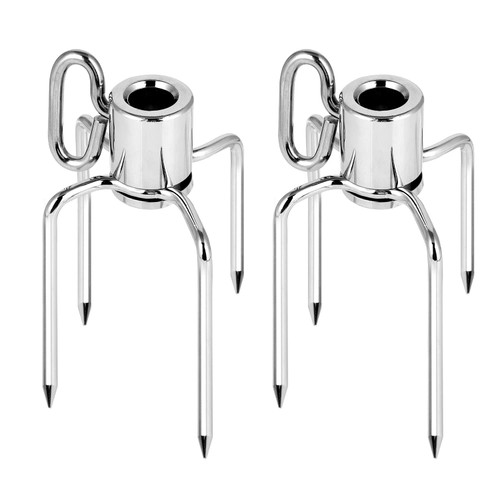 APROMISE Rotisserie Forks - Heavy Duty & Thicker Rotisserie Meat Forks (2 Pieces) | Fit for 1/2-Inch Hexagon & 3/8-Inch and 5/16-Inch Square Rotisserie Spit Rods and Round Spits