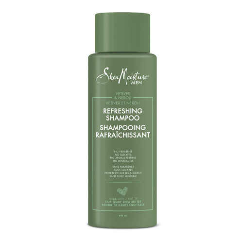 SHEA MOISTURE Men's Shea Refreshing Shampoo, 15 FZ