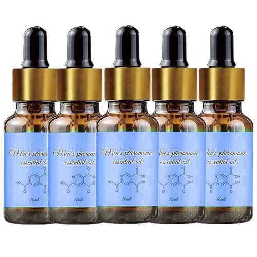 VPMIK Super Pheromone, Powerful Pheromone To Attract Women, Natural Body Essential Oil, Pheromone Cologne Is Suitable For Men To Attract Women (5Pcs)