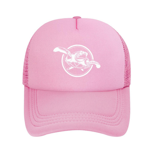 fwoeqiz Tribal-Sea-Turtle Mesh Hat Baseball Cap Golf Sun Cap Dad Hats Adjustable for Men Women Pink