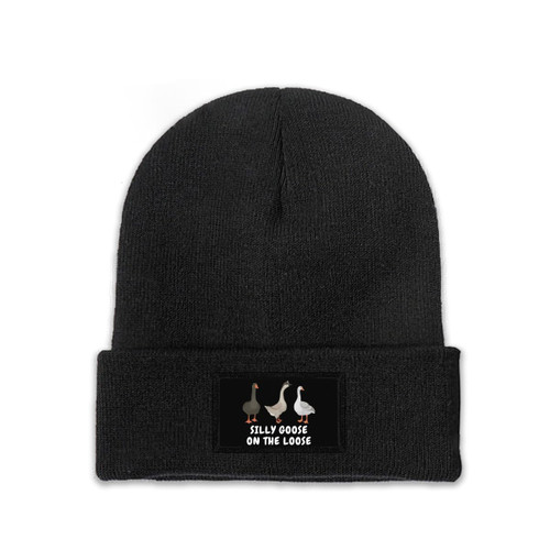 Silly Goose Hat Beanie Hat Silly Goose On The Loose Hat Winter Warm Funny Goose Knitted Caps for Men Women