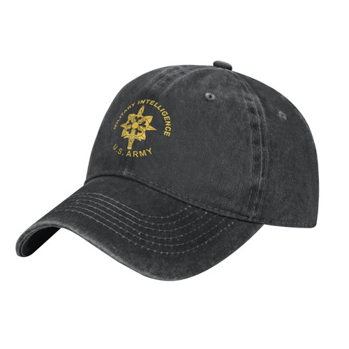 Giwero Us Army Military Intelligence Corps Insignia Trucker Hat-Unisex Military Cap Baseball Caps Dad Hats